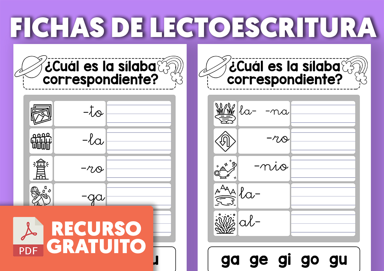 Ejercicios lectoescritura