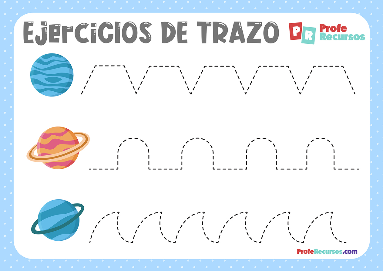 Fichas de trazo para primaria