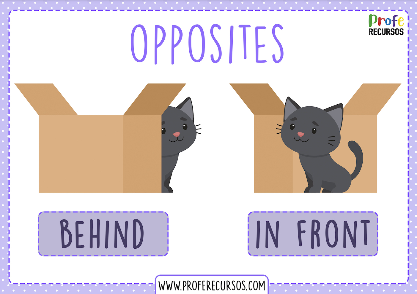 Opposites flashcards