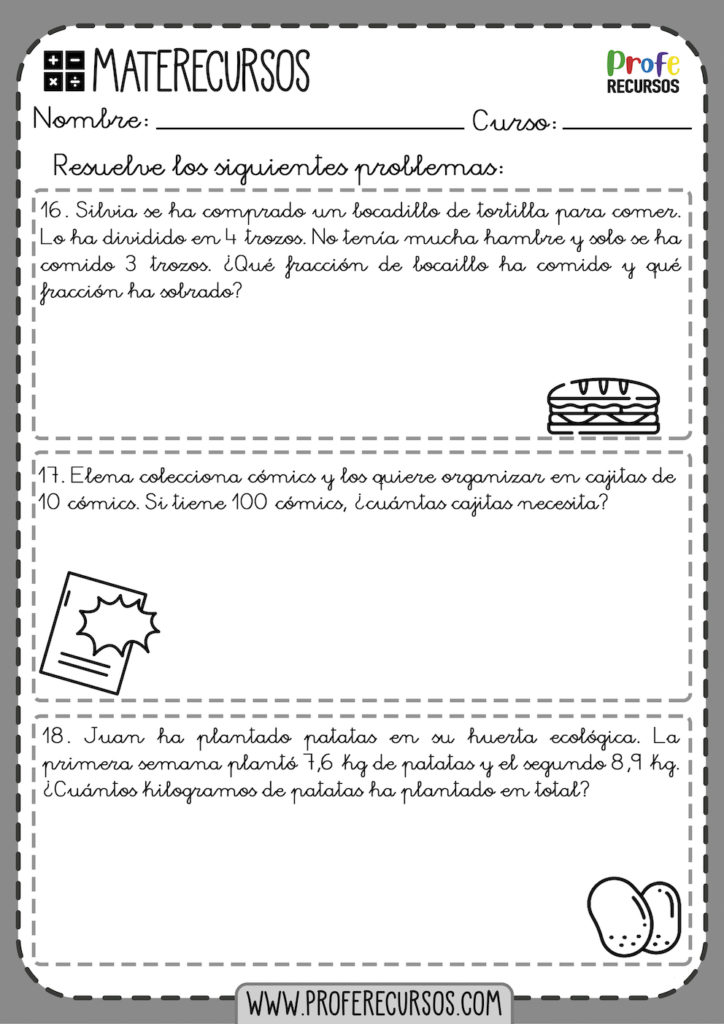 Problemas de matematicas 3 primaria pdf