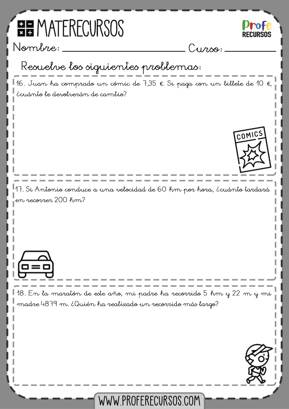 Problemas quinto de primaria pdf