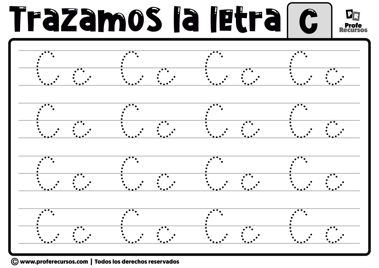 Trazar la letra c