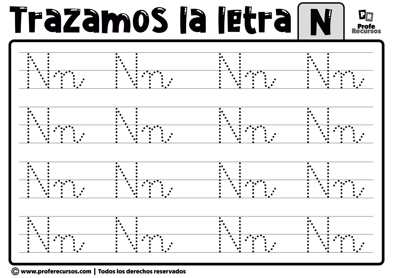 Trazar la letra n