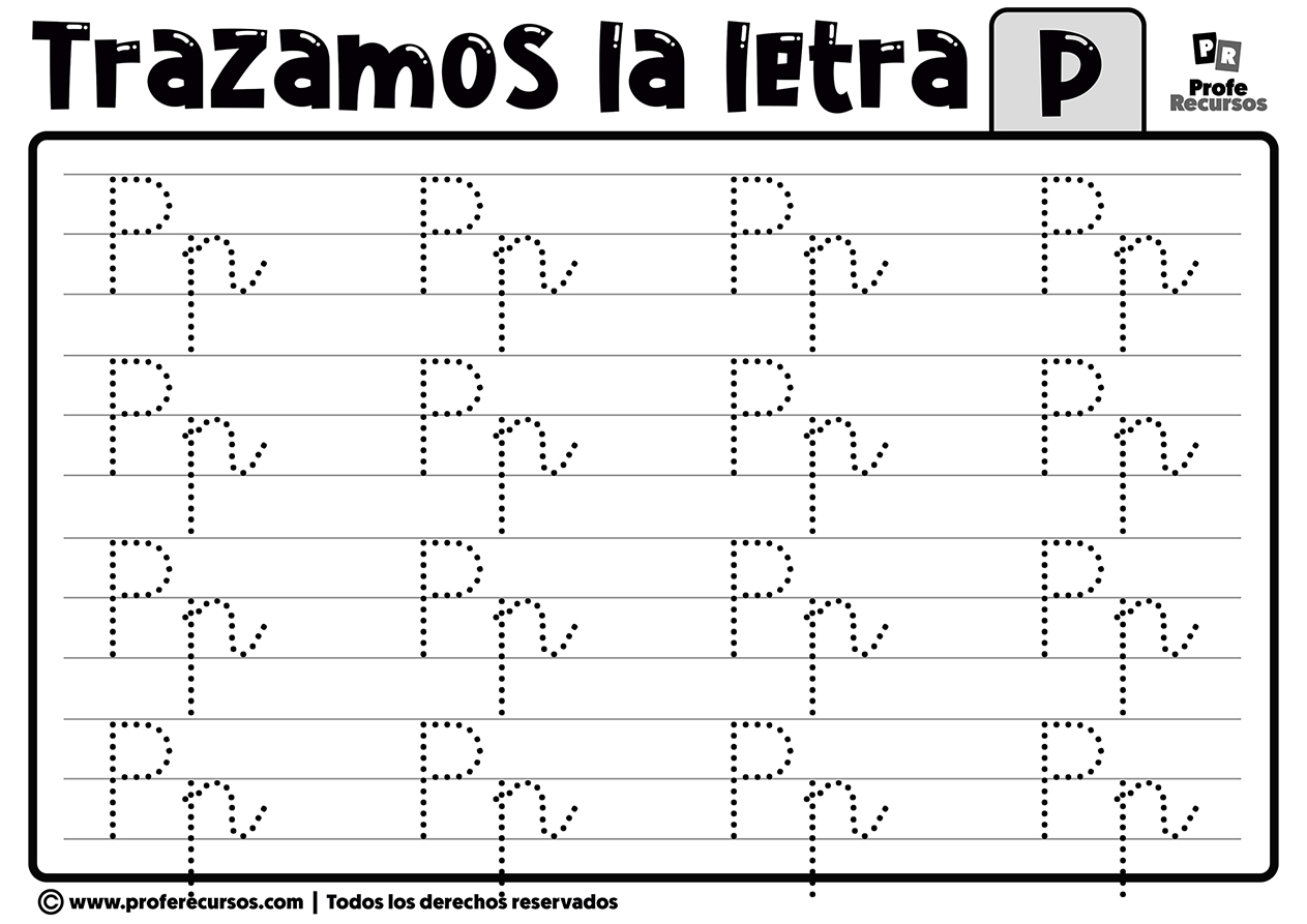 Trazar la letra p