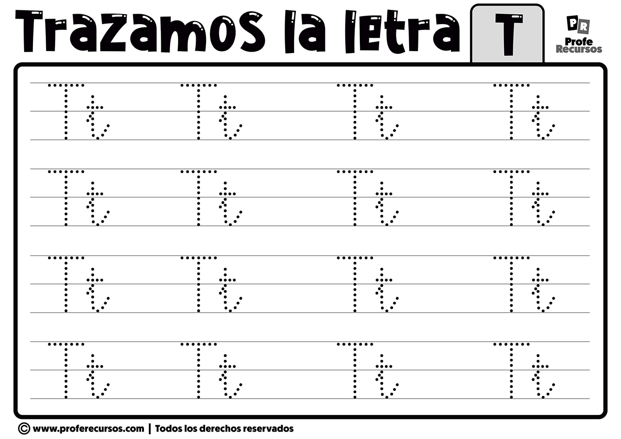 Trazar la letra t